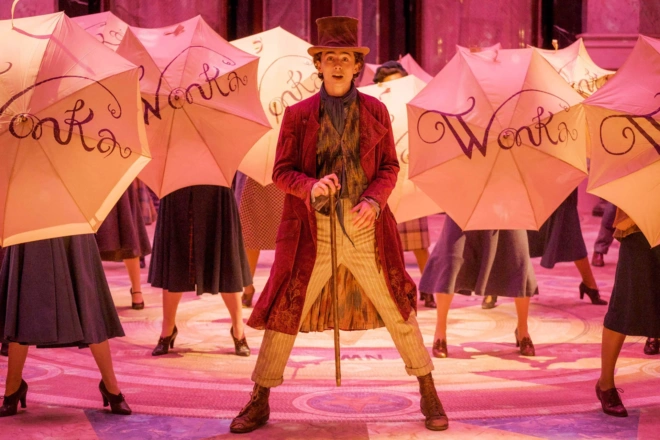 Timothée Chalamet as Wonka