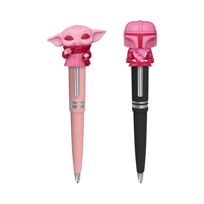Pop Pen Valentine The Mandalorian Grogu 2 Pack Hi Res