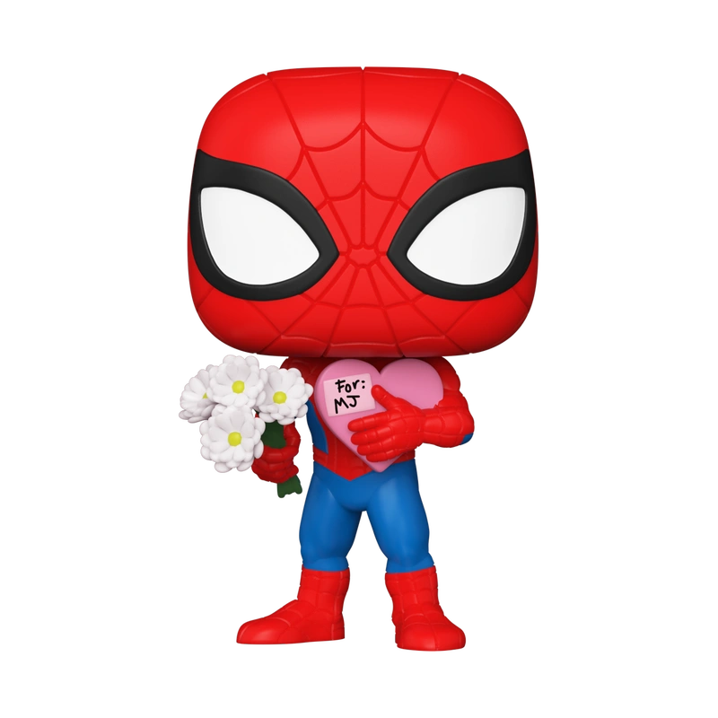 Pop Spider Man With Flowers Hi Res