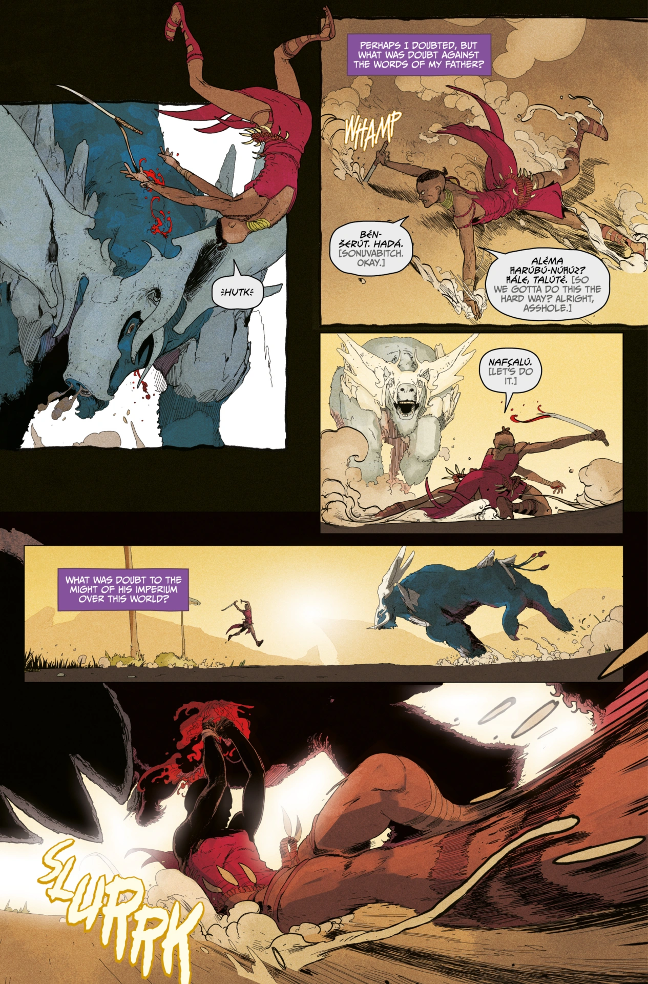 Rebel Moon: House of the Blood-Axe #1 preview page 1.