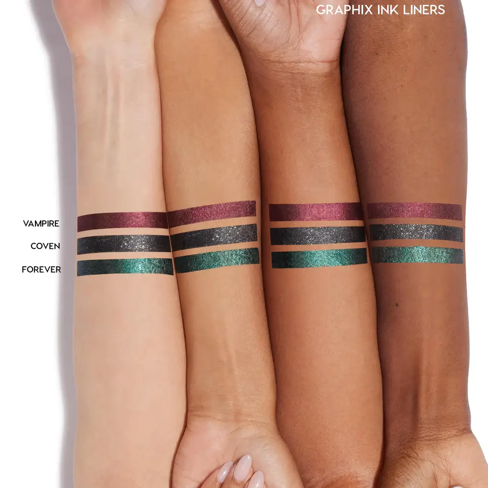 Next, let's look at these Lux Lip Oil and Graphix Ink Liners!