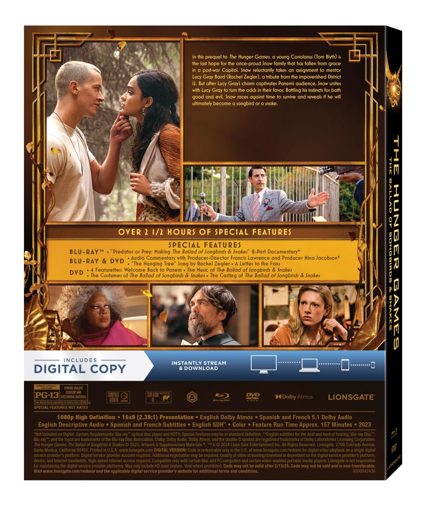 The Ballad of Songbirds & Snakes - 4UHD/Blu-ray Special Features