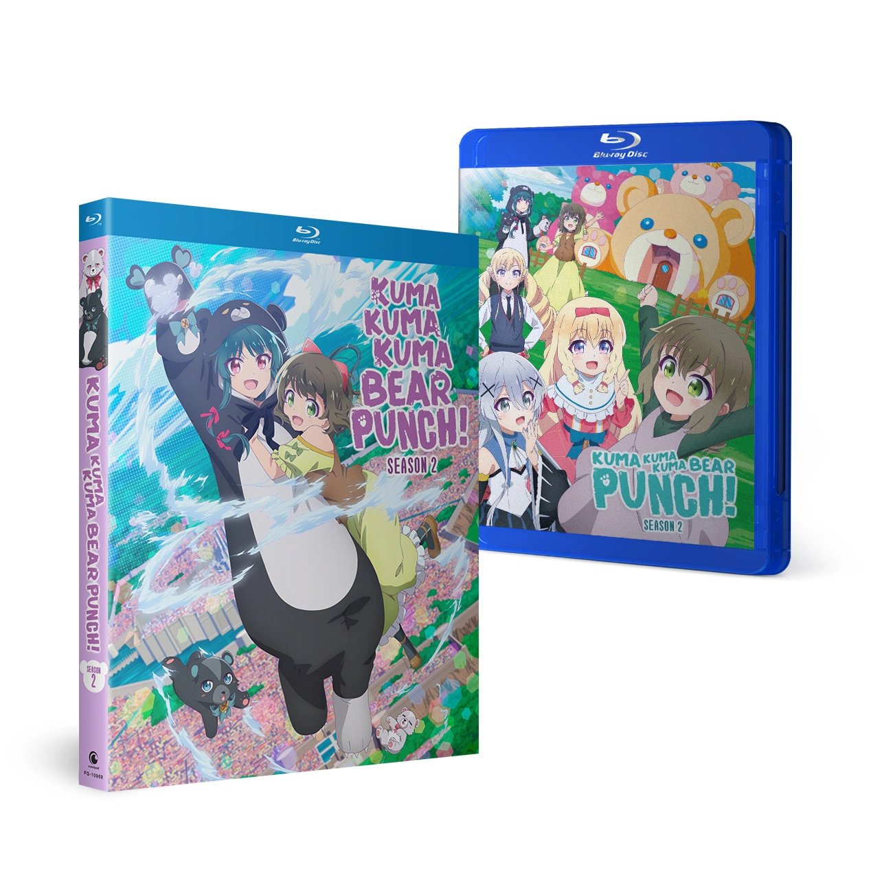 Kuma Kuma Kuma Bear - Punch! Season 2 – Blu-ray/DVD spread.