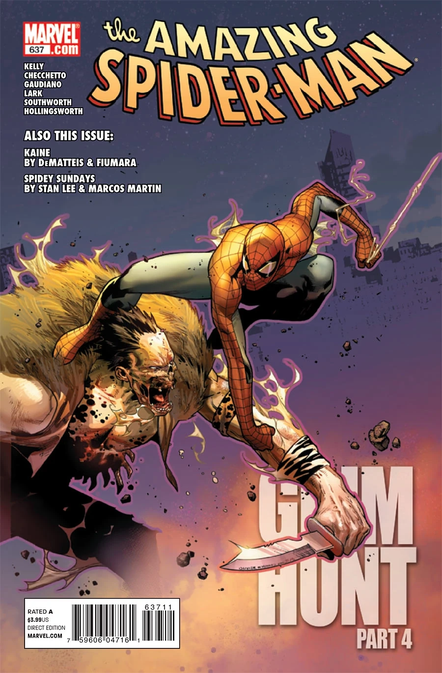 The Amazing Spider-Man Volume 1 #637 "Grim Hunt Pt. 4" (2010)