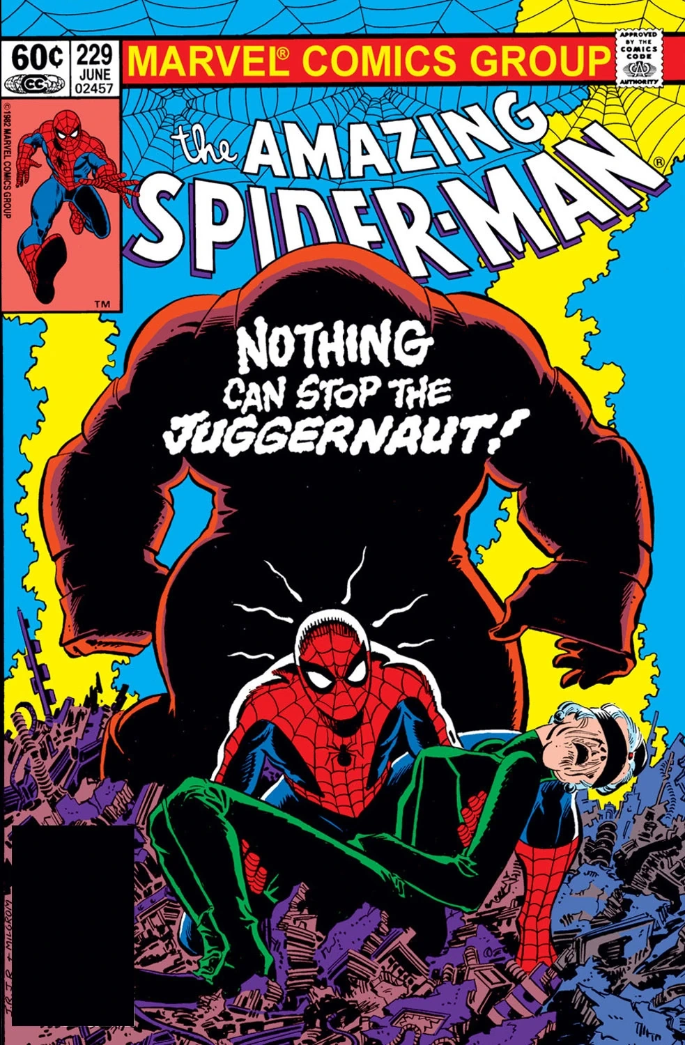 The Amazing Spider-Man Volume 1 #229 "Nothing Can Stop The Juggernaut" (1982)