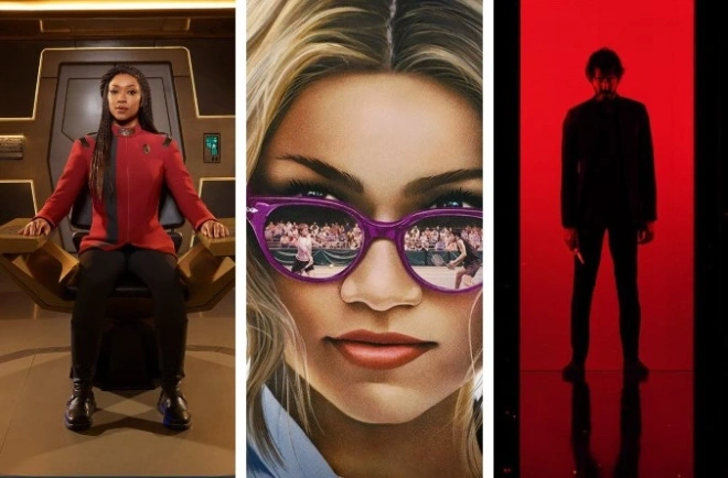 April premieres - Star Trek Discovery s5, Challengers, Monkey Man