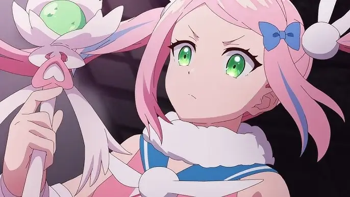 Sasaki and Peeps Ep. 12 "Real Life, Fantasy, and the Fourth World" showing an angry Magical Pink.