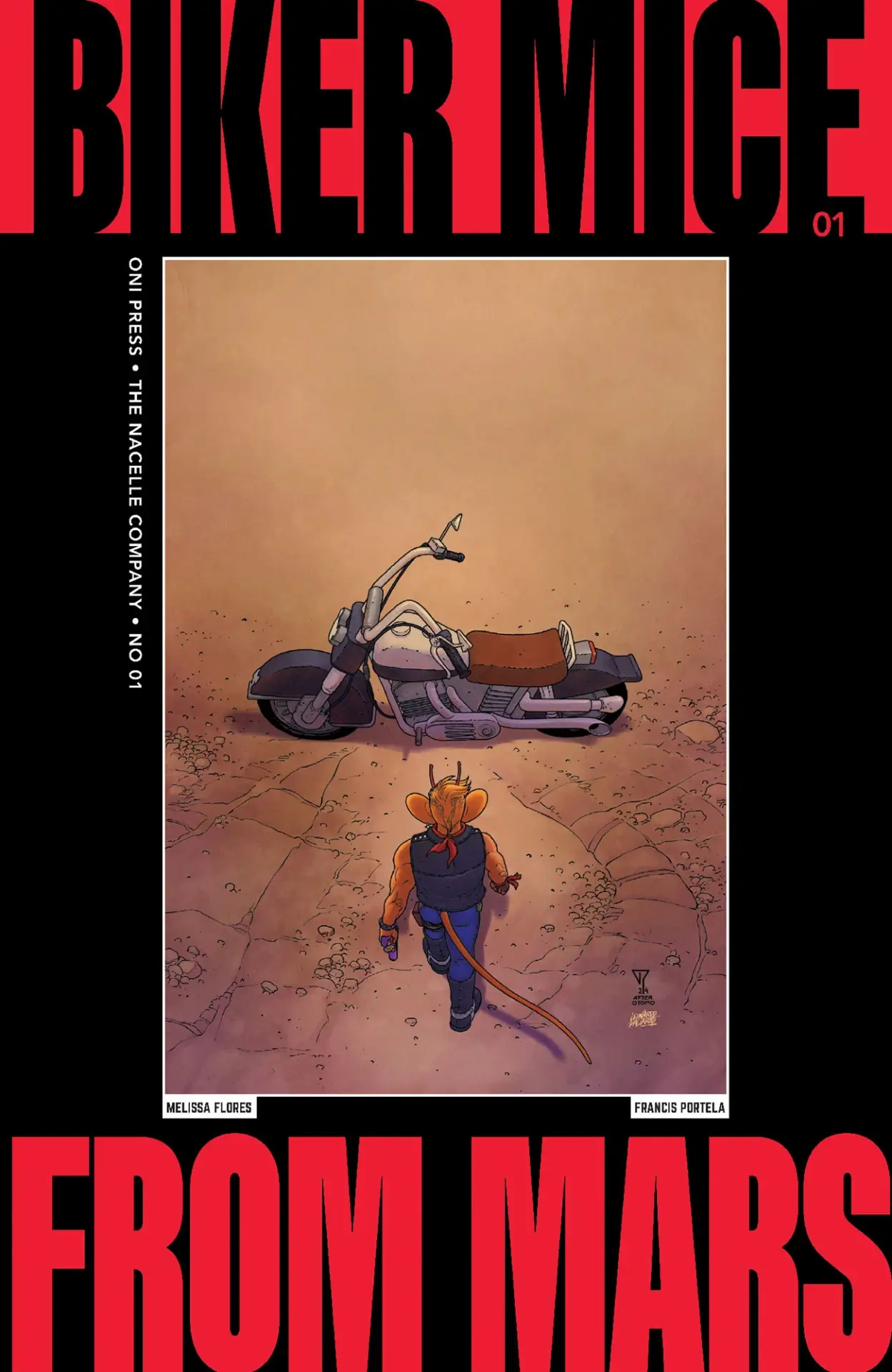Biker Mice from Mars #1 cover art C by Francis Portela.