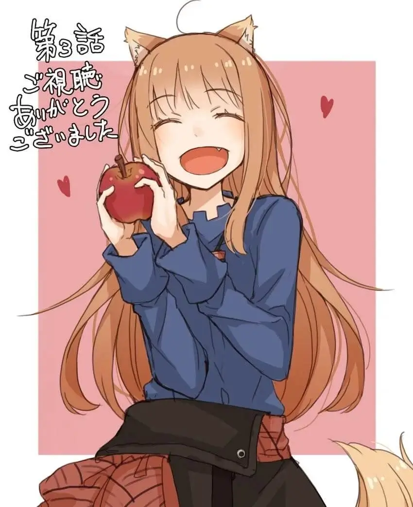 Spice and Wolf: MERCHANT MEETS THE WISE WOLF Ep. 3 "Port Town and Sweet Temptation" visual by Juu Ayakura.