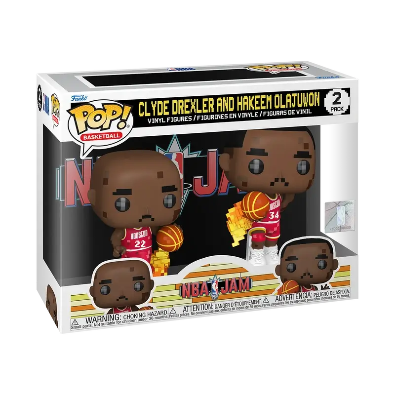 Pop Clyde Drexler And Hakeem Olajuwon NBA Jam 2 Pack Hi Res 3