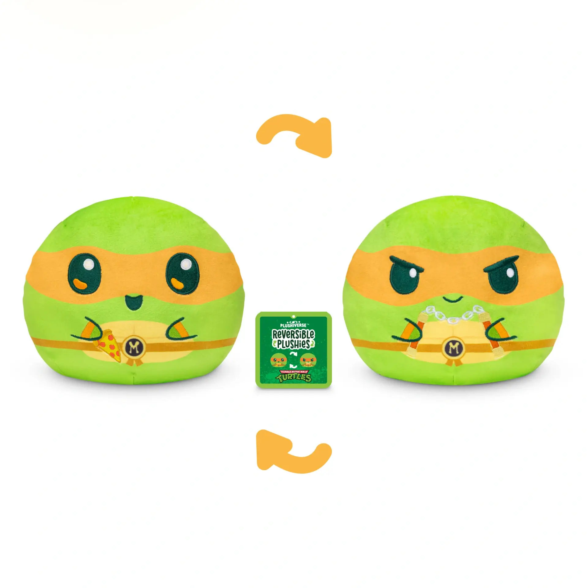 Plushiverse Teenage Mutant Ninja Turtles 6” Reversible Plushies.