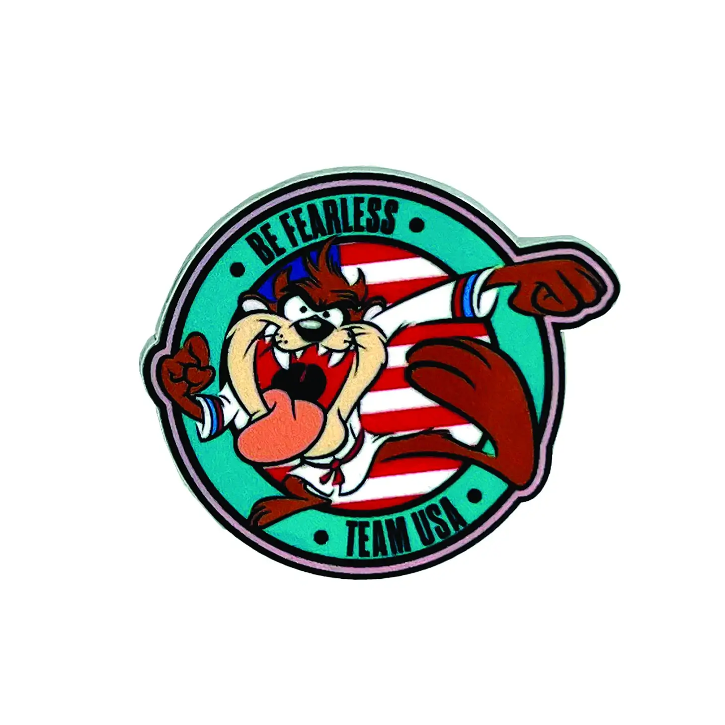 LT 0005 Looney Tunes Taz Fearless Pin REV2
