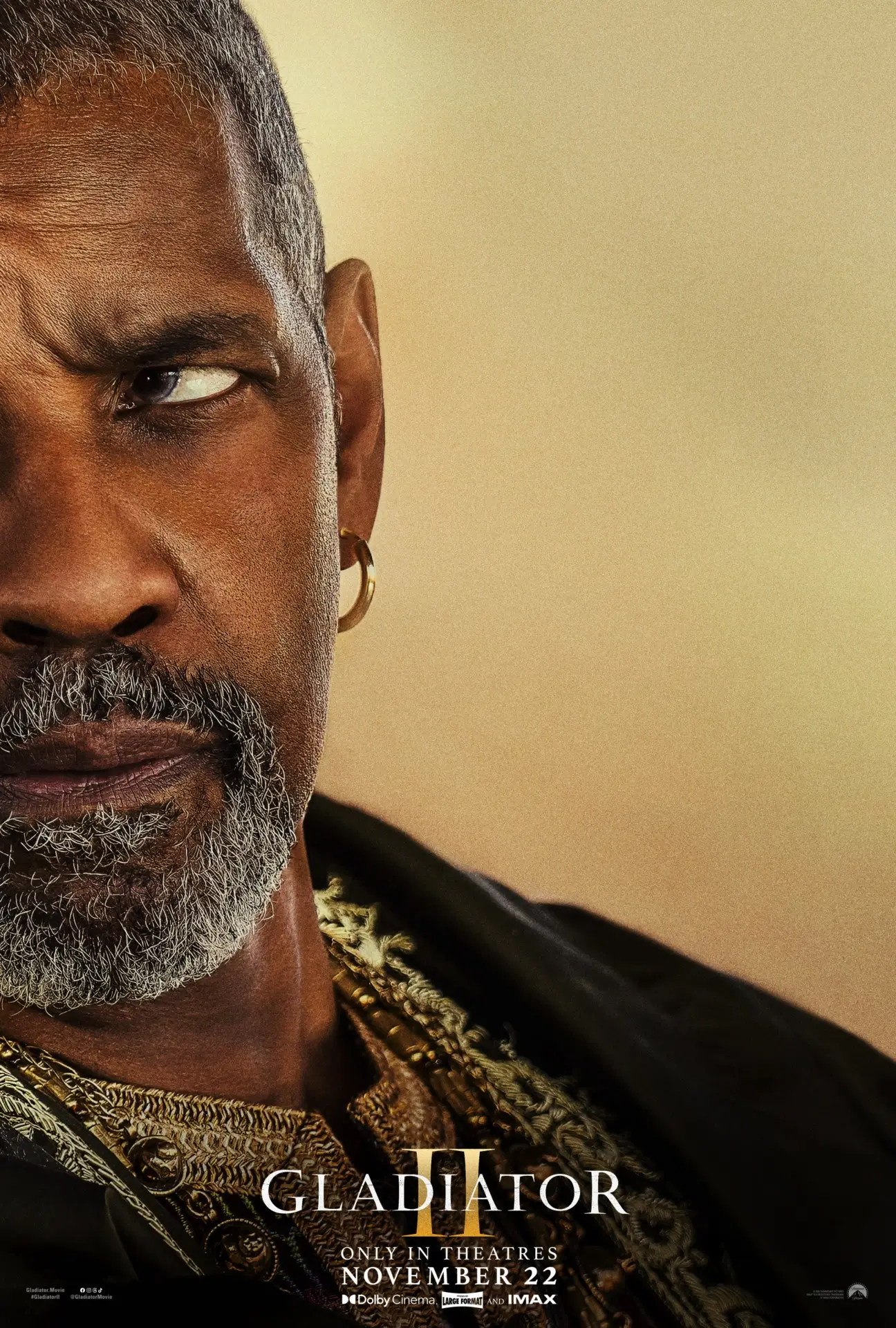 Gladiator Ii G2 DOM Online Character Poster Denzel 04 FIN4 Rgb