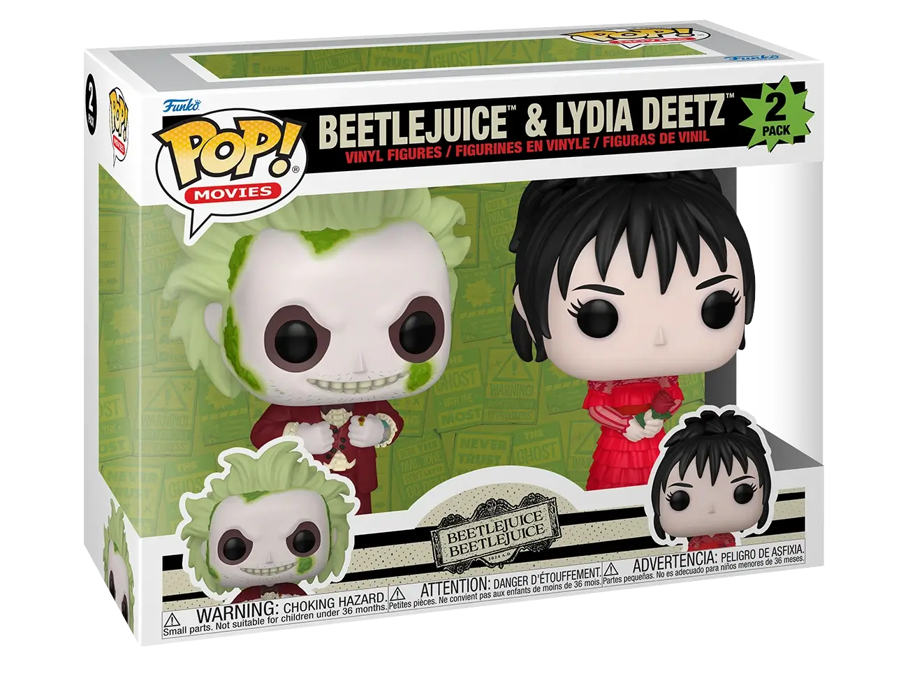 Beetlejuice & Lydia Deetz two-pack Funko Pop