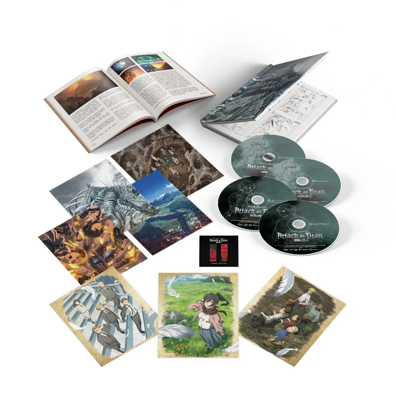 Attack on Titan Final Season THE FINAL CHAPTERS - Limited Edition – Blu-ray/DVD Combo spread.