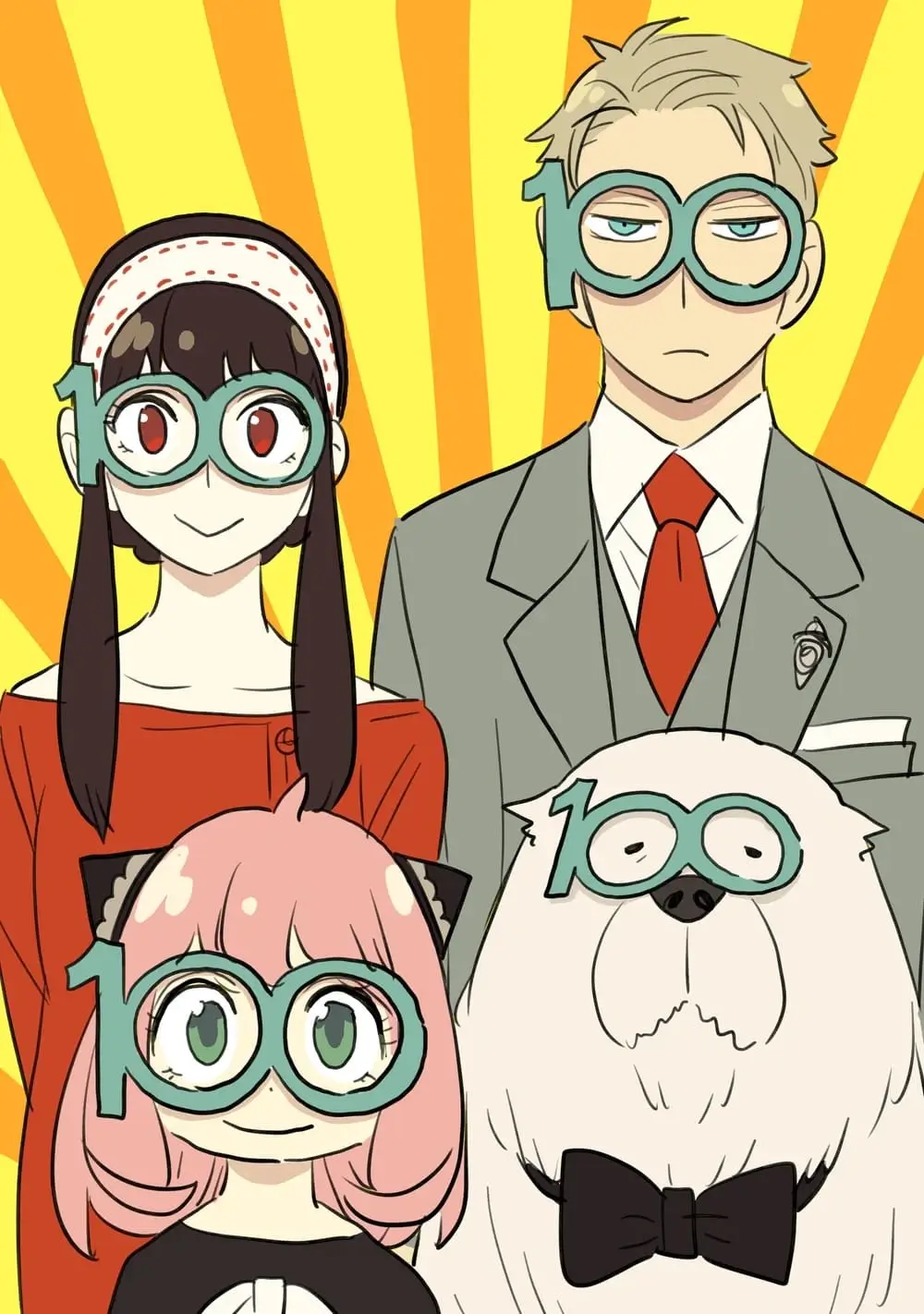 Spy x Family Mission 100 Special illustration.