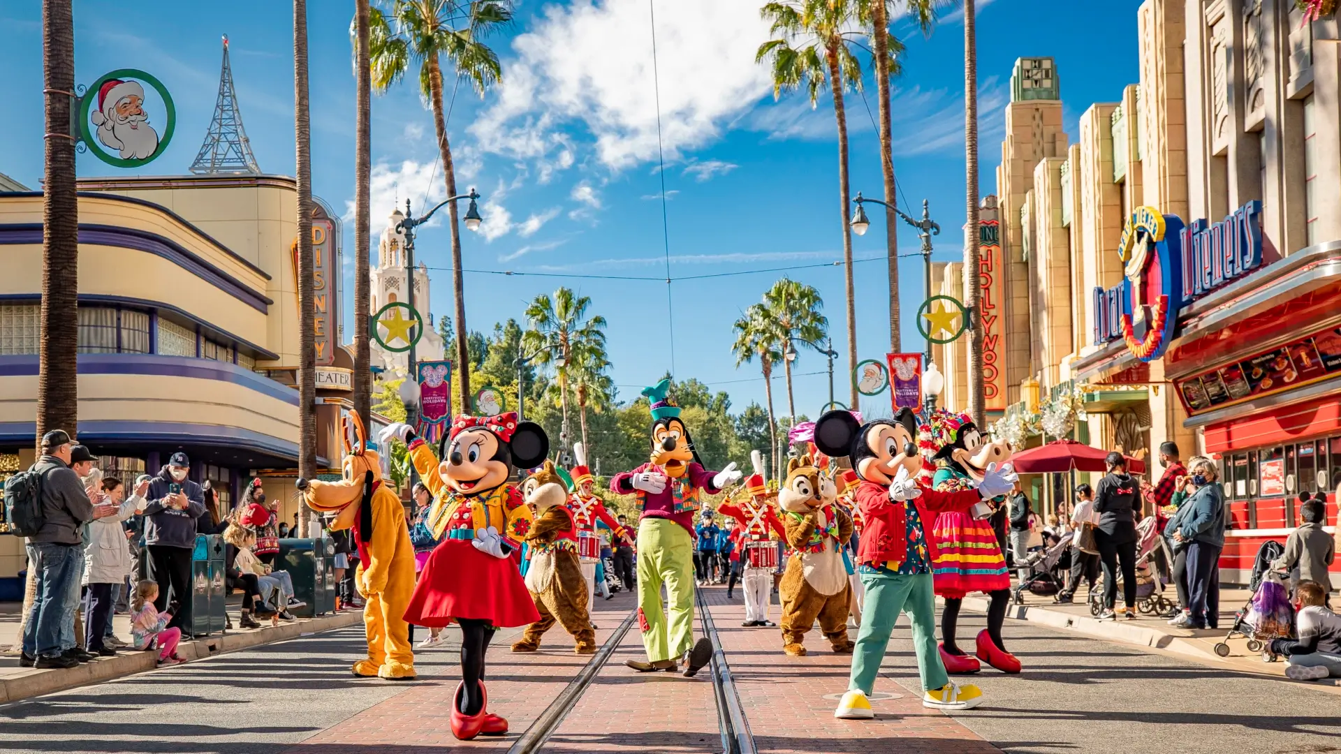 Disney Festival of Holidays parade at Disney California Adventure Park