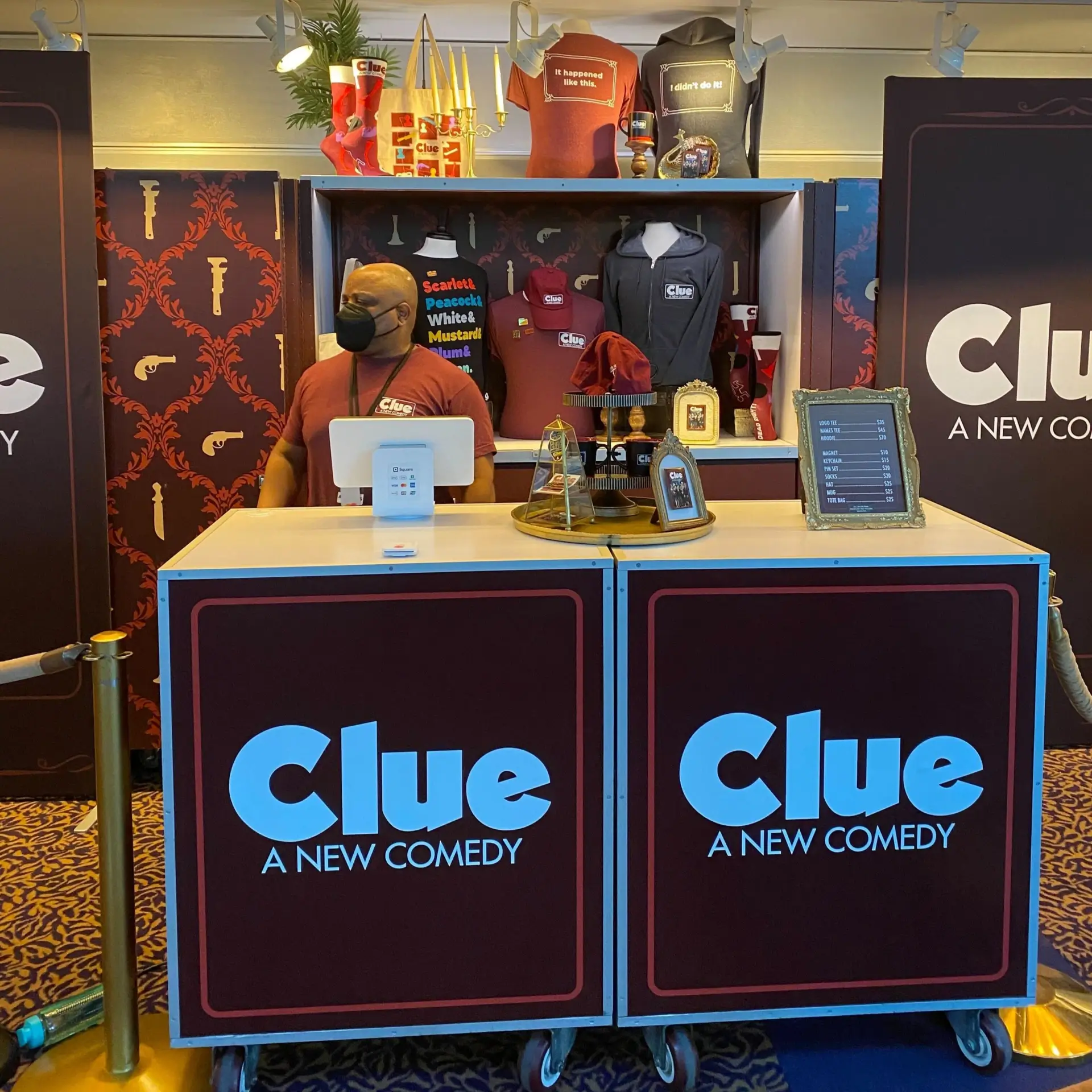Clue Merch Stand