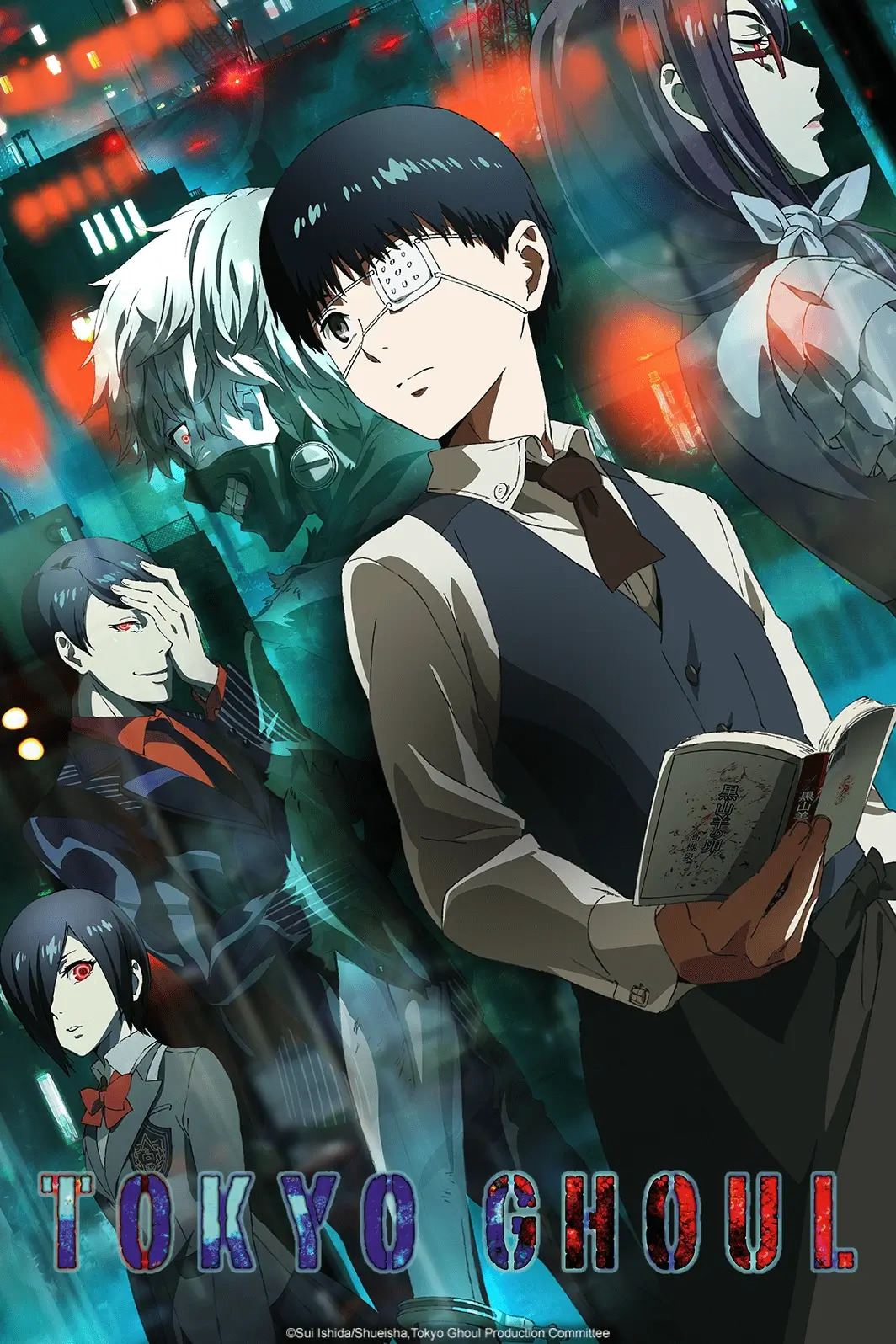 Tokyo Ghoul NA season 1 key art.