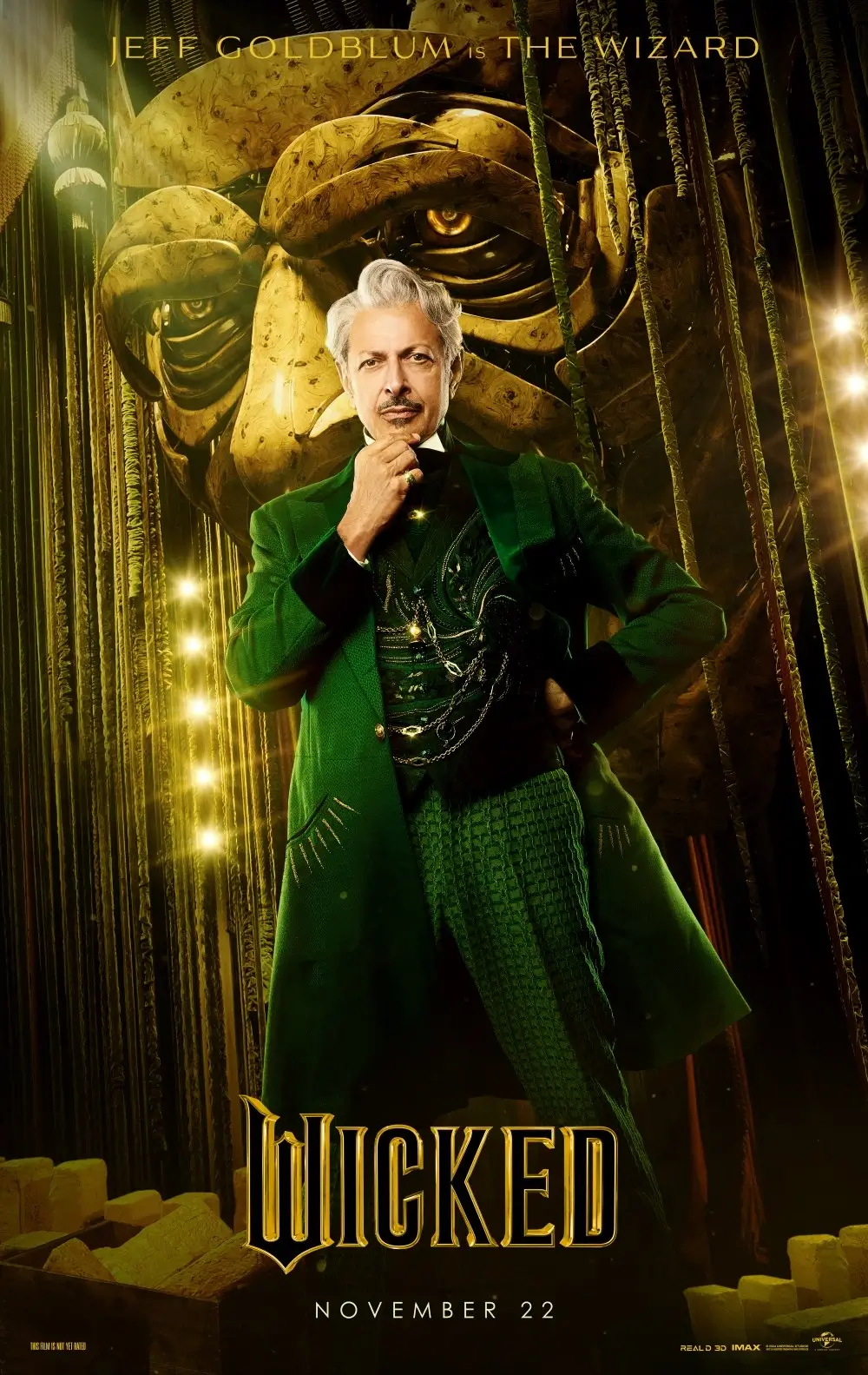 Jeff Goldblum as The Wizard in Wicked
