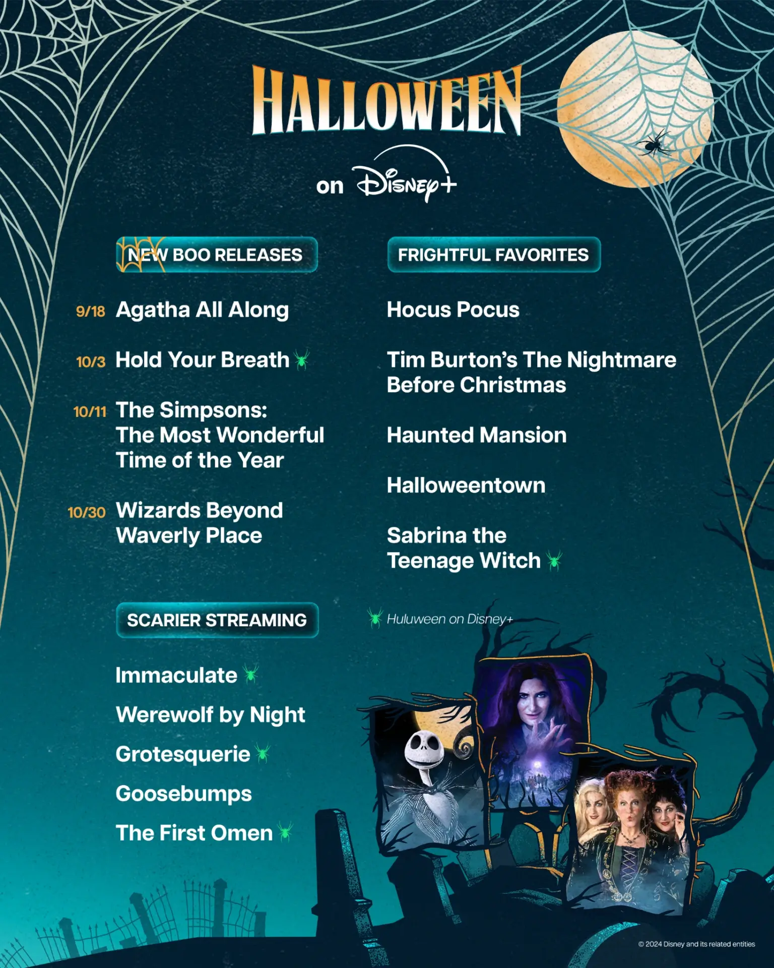 Halloween Disney Schedule