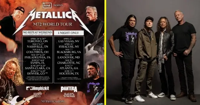 Metallica Extends 'M72 World Tour' With New 2025 North American Dates