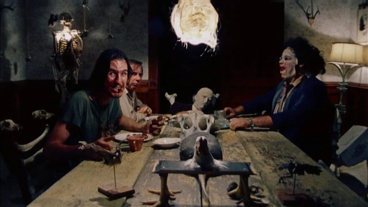 Dinner scene from The Texas Chain Saw Massacre.