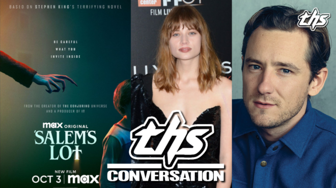 Lewis Pullman and Mackenzie Leigh Salem's Lot interview