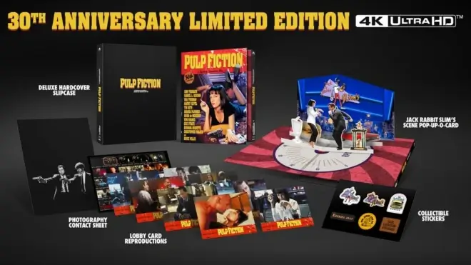 Pulp Fiction Celebrates 30th Anniversary With A Theater Re-Release & 4K UHD Collector's Edition