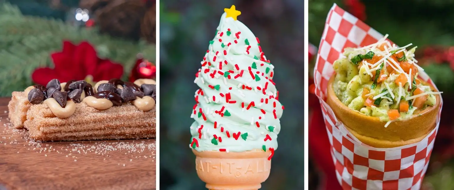 2024 Disney Eats Dlr Holiday Foodie Guide Collage DCA CozyCone1 2 3 1536x642 1