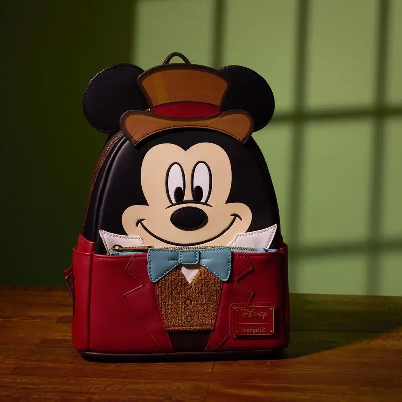 Limited Edition Mickey Mouse Christmas Carol Bob Cratchit Cosplay Mini Backpack Hi Res