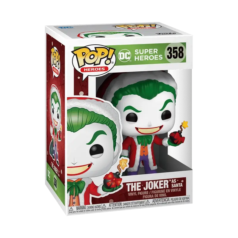 The Joker as Santa DC Comics Funko Pop!, $12