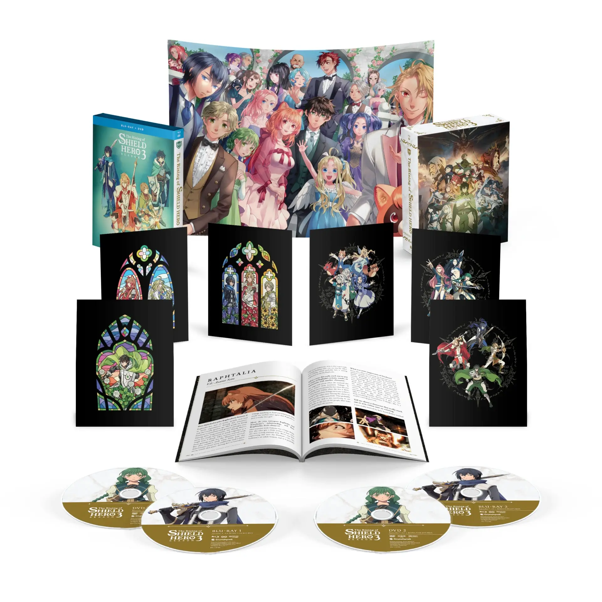 The Rising of the Shield Hero Season 3 - Limited Edition – Blu-ray/DVD Combo spread