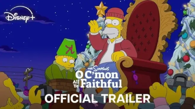The Simpsons 'O C'mon All Ye Faithful' Holiday Special Coming To Disney+ [Trailer]