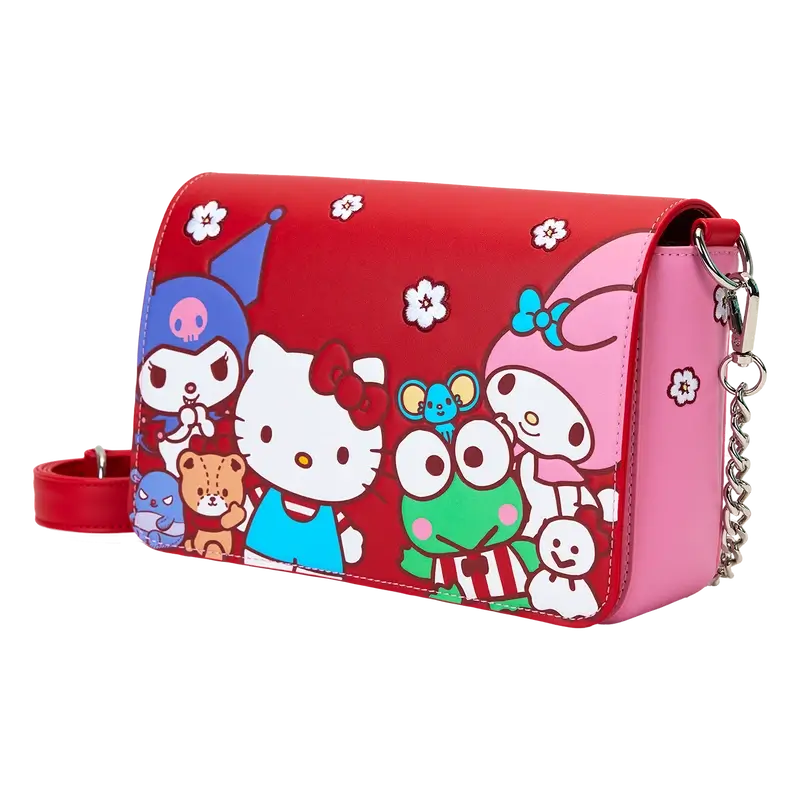 Sanrio Hello Kitty Friends Color Block Crossbody Bag Hi Res 1