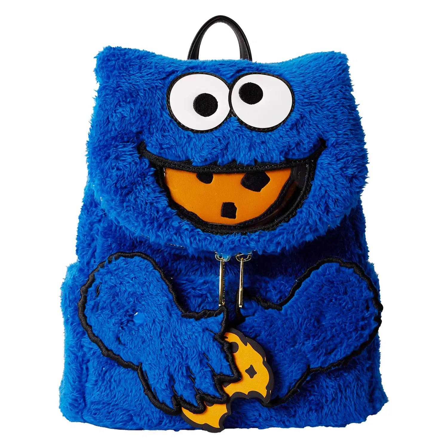 SESBK0013 LFSSESAMESTREETCOOKIEMONSTERPLUSHMINIBACKPAC 0887 HiRes