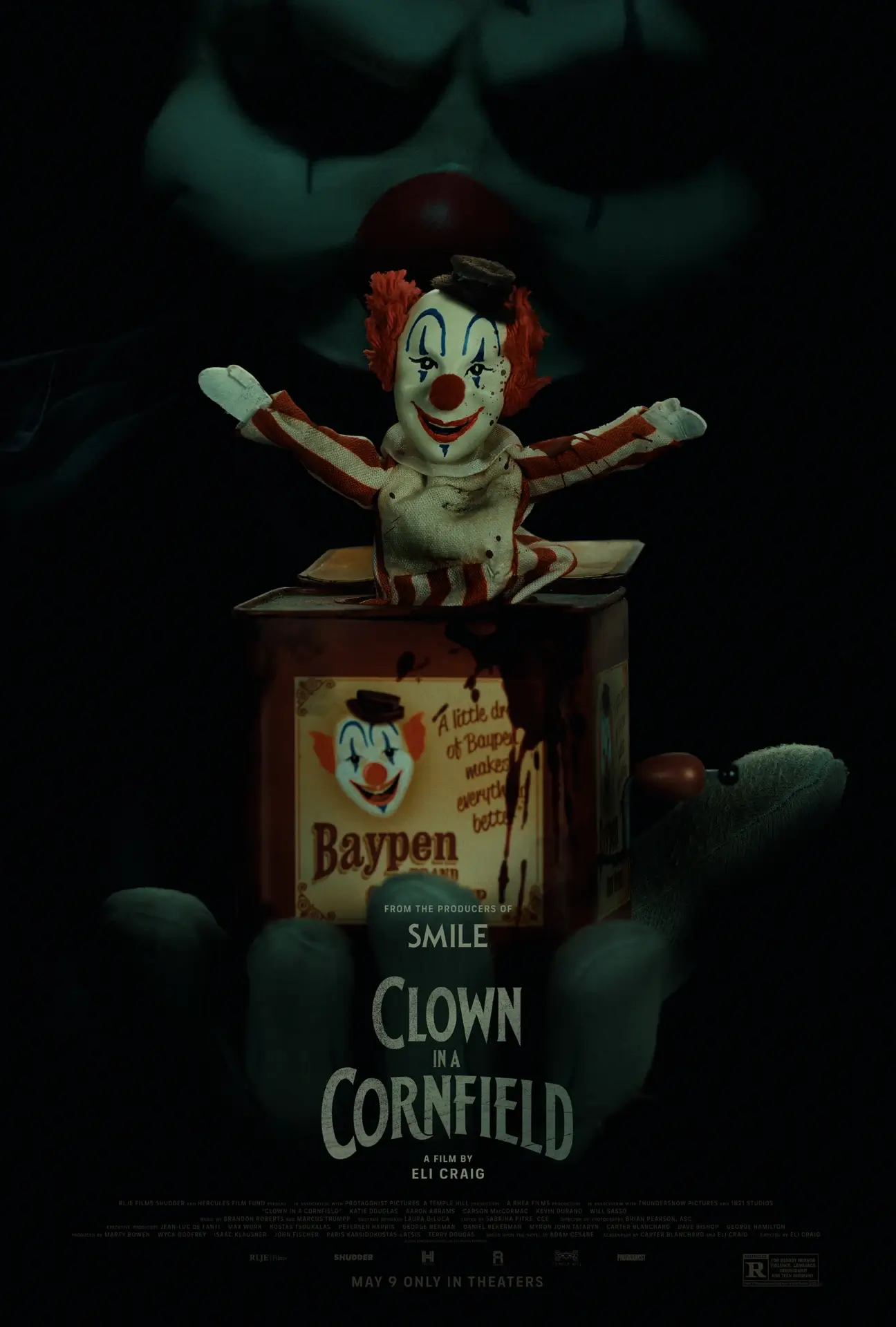 clown in a cornfield