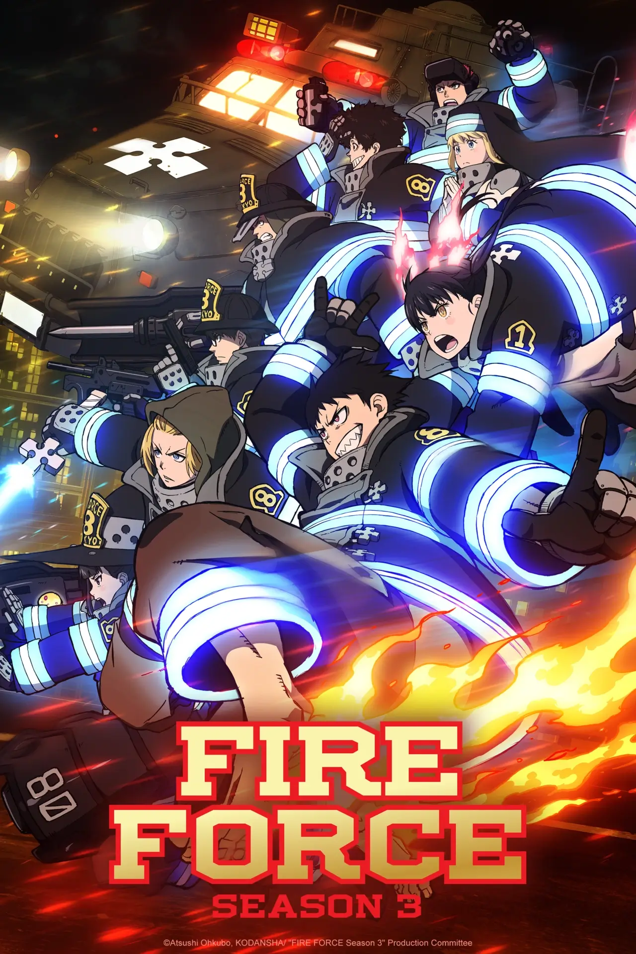 Fire Force Season 3 NA key art