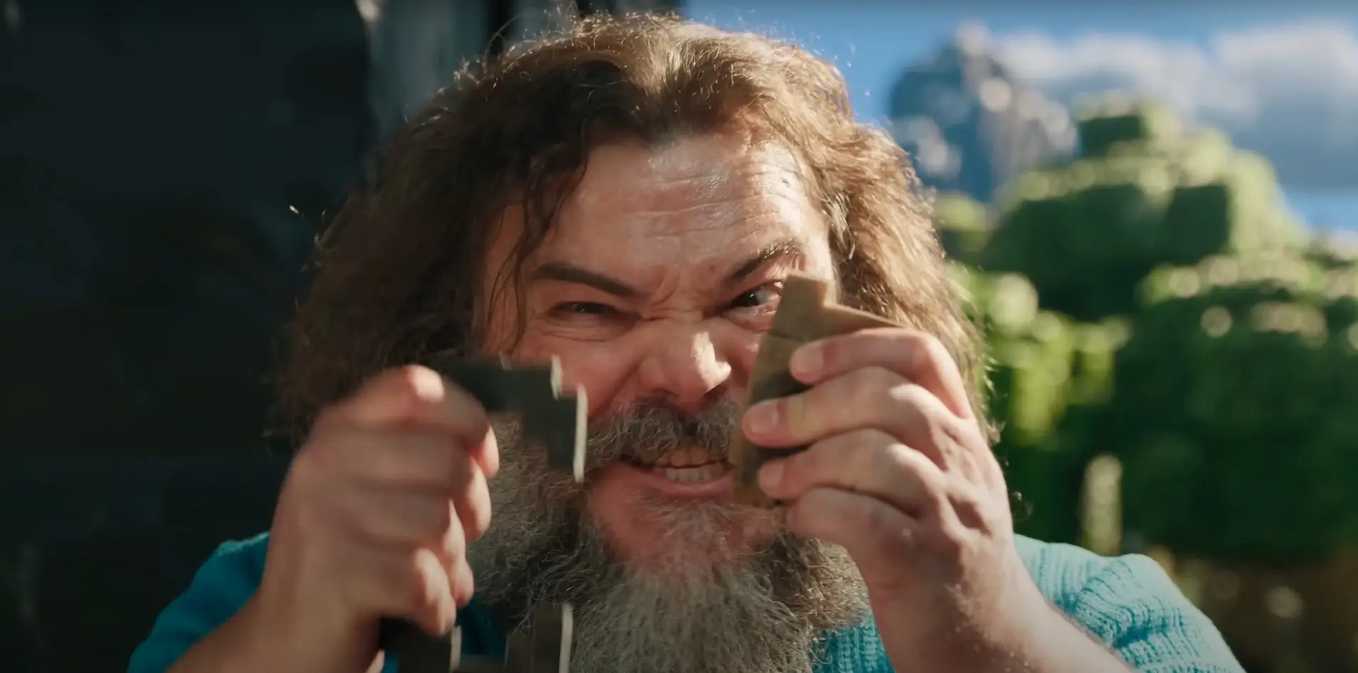 Jack Black as Steve in A Minecraft Movie