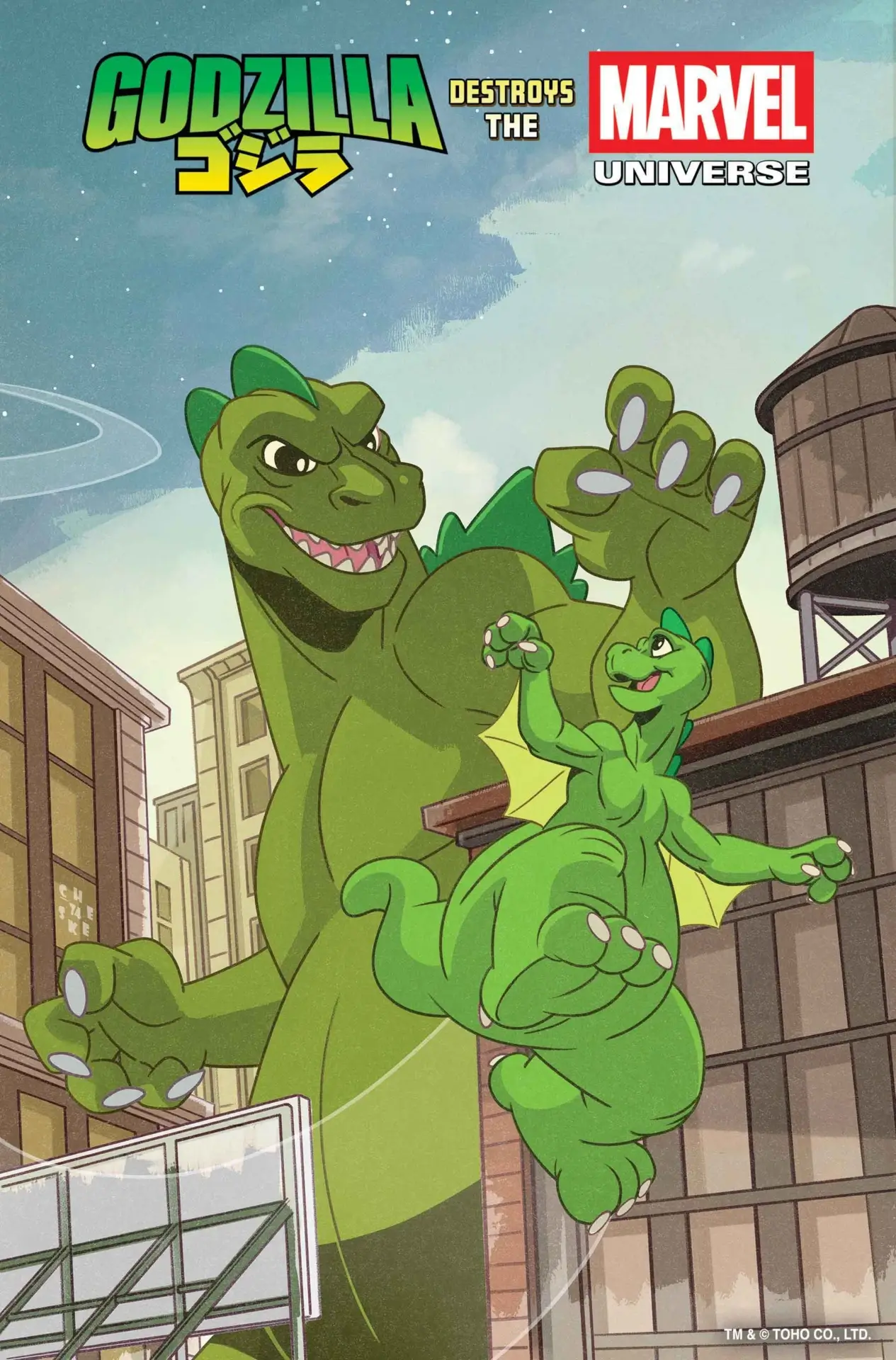 GODZILLA DESTROYS THE MARVEL UNIVERSE