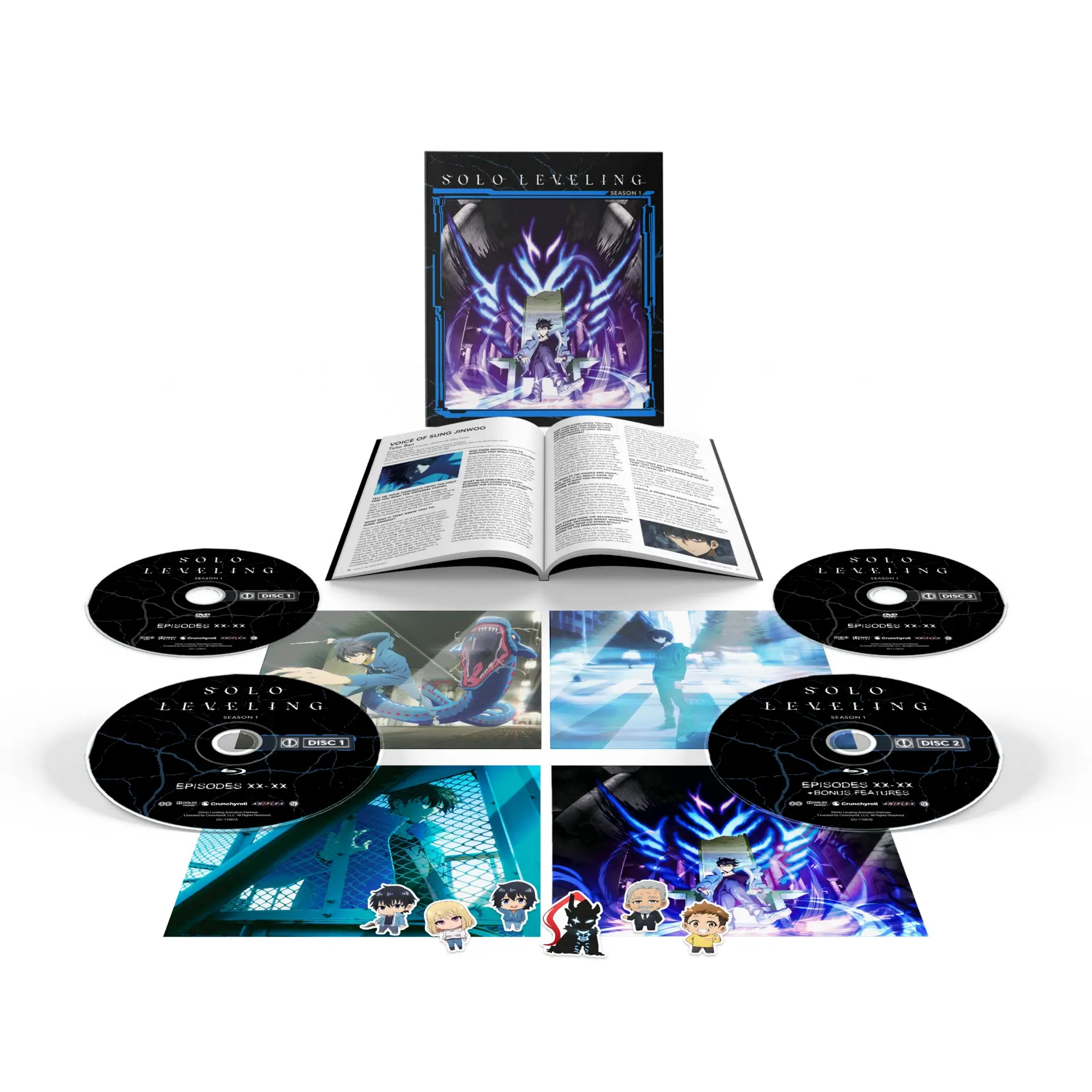 Solo Leveling Season 1 - Limited Edition – Blu-ray/DVD Combo spread