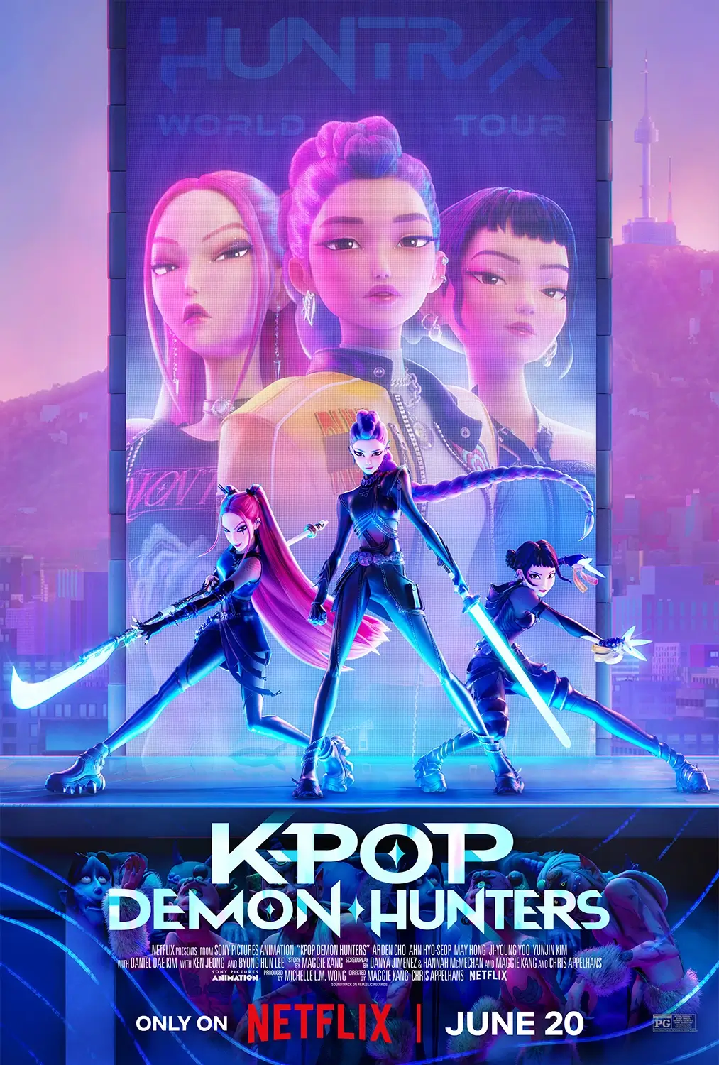KPop Demon Hunters NA key art