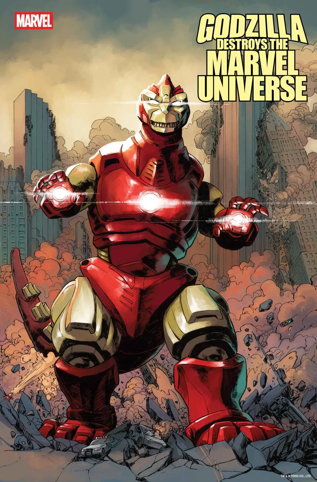 GODZILLA DESTROYS THE MARVEL UNIVERSE