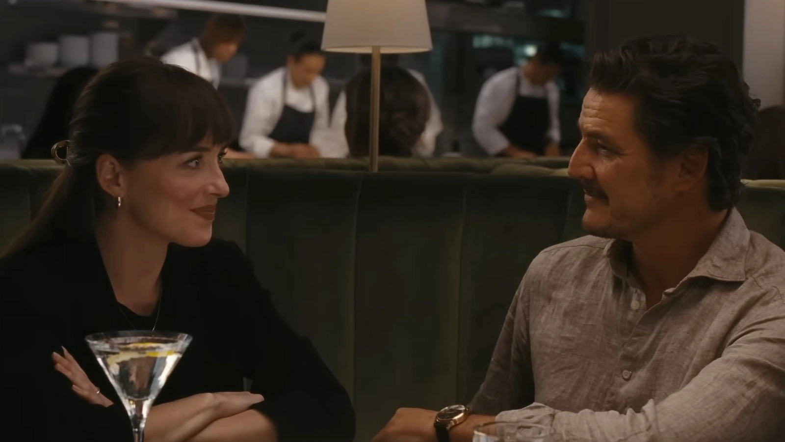 Dakota Johnson and Pedro Pascal in Celine Song's Materialists