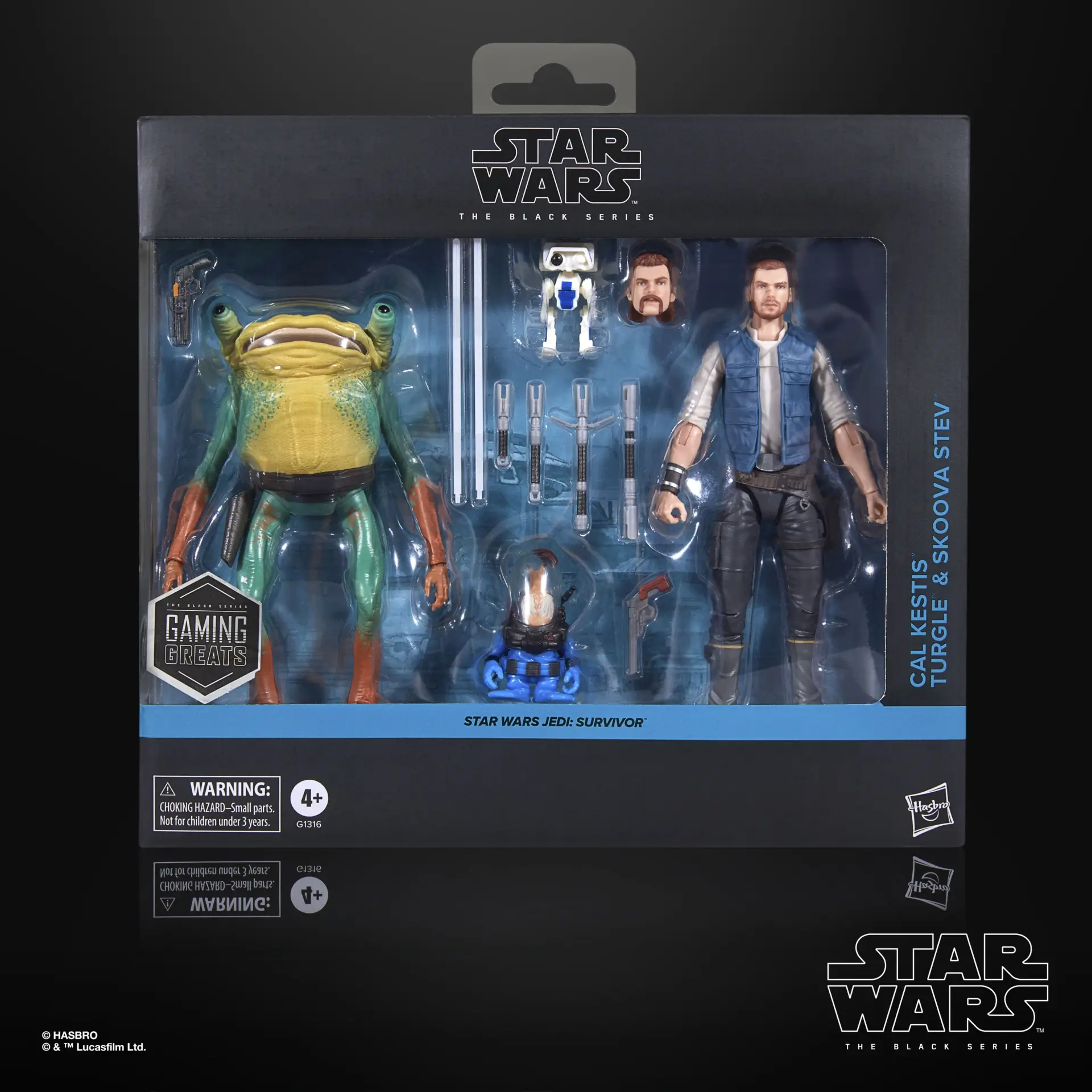STAR WARS THE BLACK SERIES CAL KESTIS TURGLE SKOOVA STEV Package 1