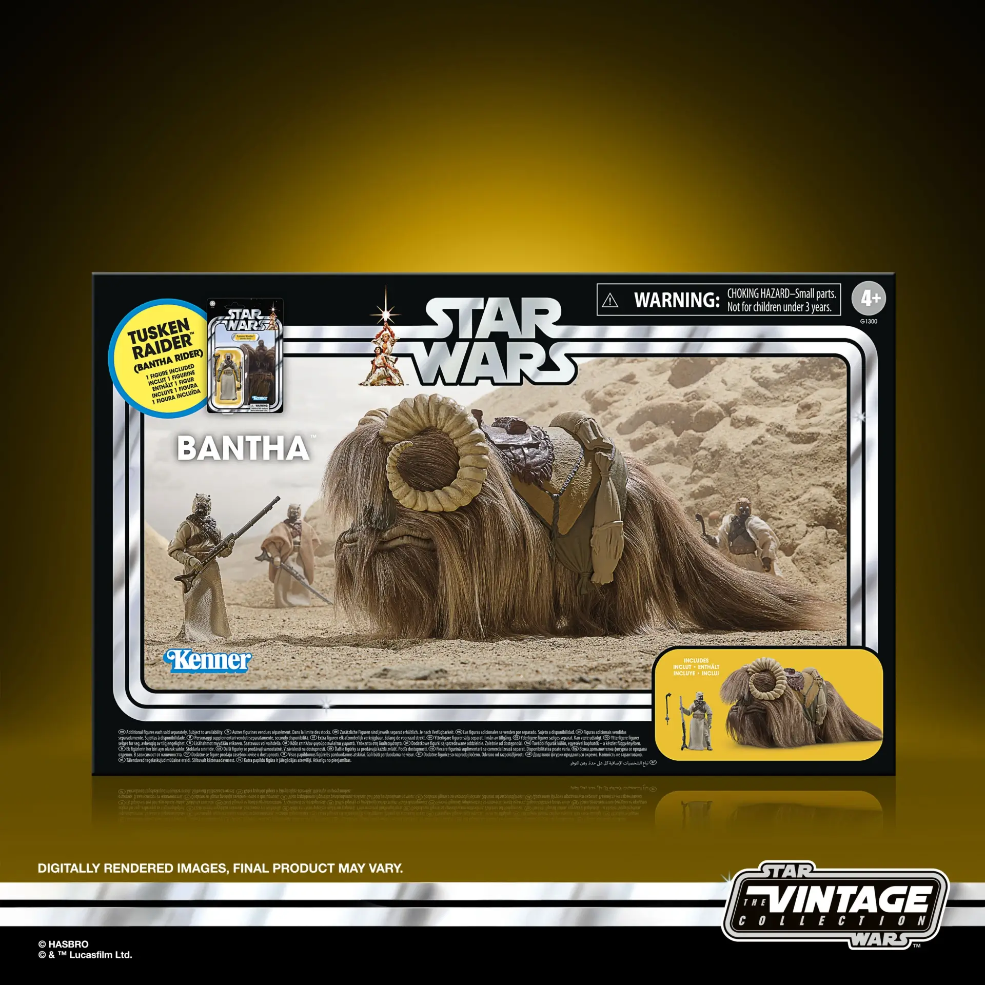 STAR WARS THE VINTAGE COLLECTION BANTHA TUSKEN RAIDER 2 PACK Package 1