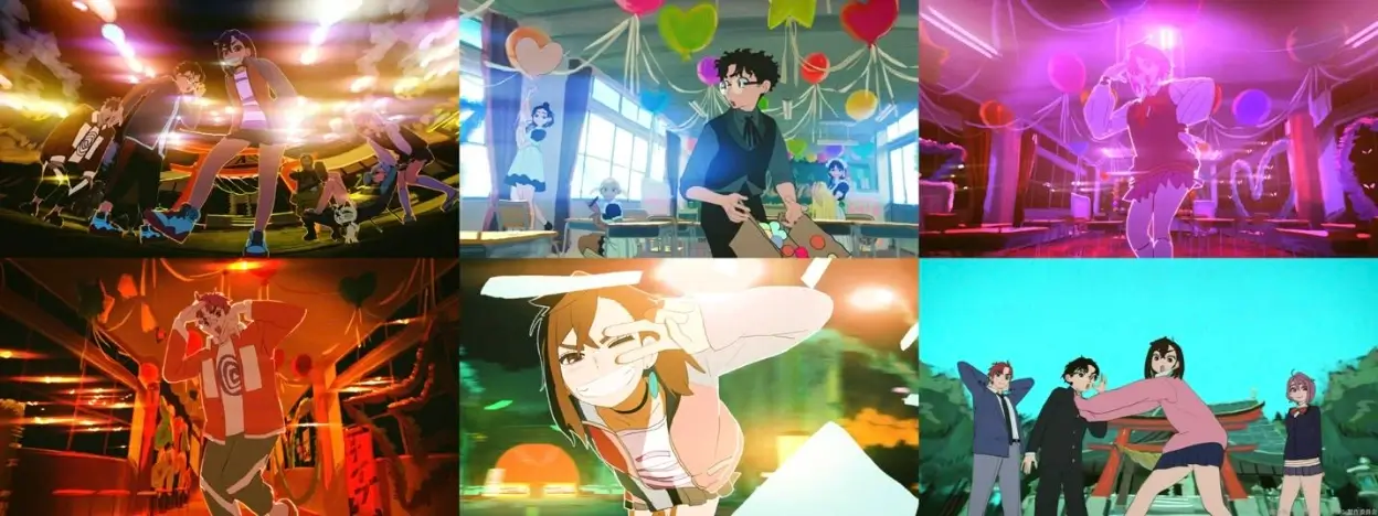 Images from new ending theme animation. ©Yukinobu Tatsu/SHUEISHA, DANDADAN Production Committee