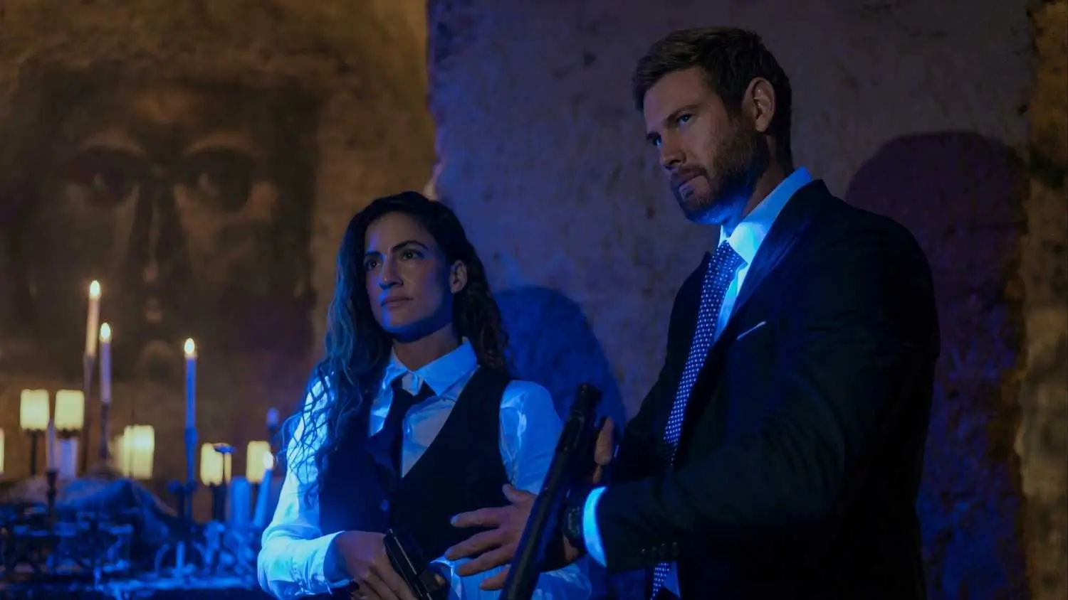 Rona Lee Shimon And Tom Hopper In Terminal List