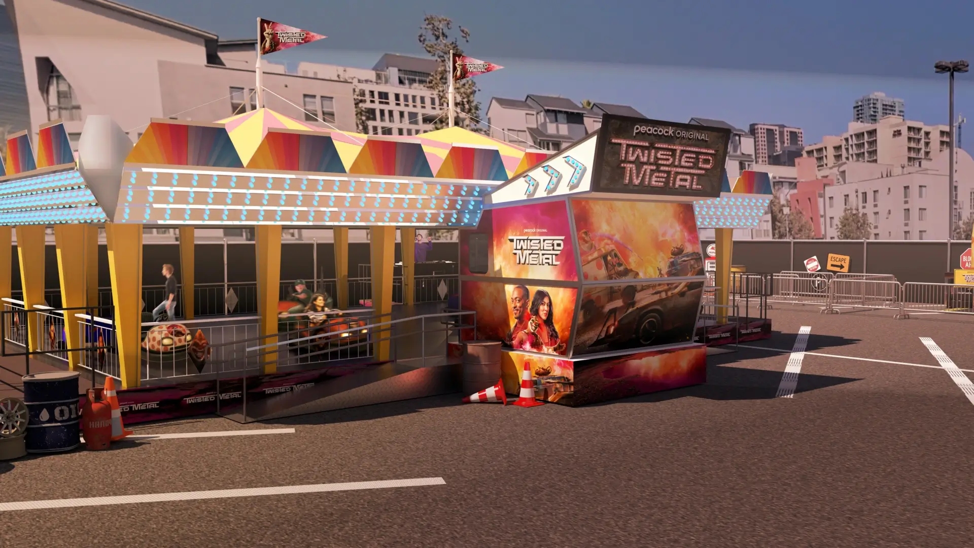 Peacock’s Twisted Metal Season 2 Crashes Into Comic-Con With Explosive Bumper Car Mayhem