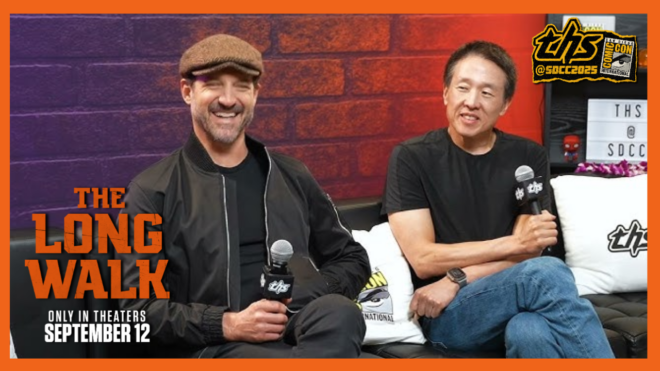JT Mollner and Roy Lee talk 'The Long Walk' in the THS press suite at SDCC 2025